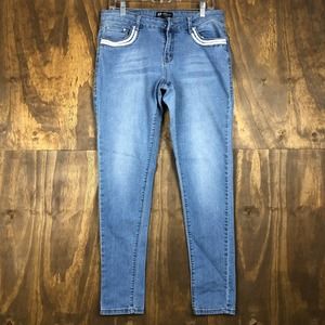 Masoi Womens Jeans Blue Denim Skinny Leg Normcore Size 13